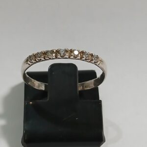 Anel Prata Zircônia Cravação 2mm