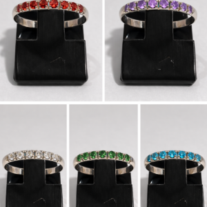 Anel Prata Zircônia Cravação 2mm — Galeria