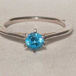 Solitário Prata Zircônia 5mm — Galeria